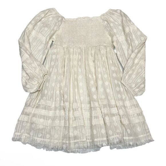 Nicole Miller Artelier Cottagecore Dress Babydoll Lace Fairy Aesthetic Square - Picture 9 of 13